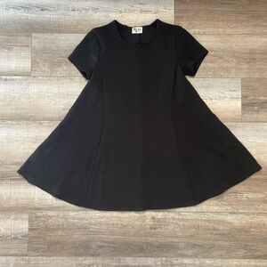 Show Me Your Mumu Womens Small Black Short Sleeve Flare Tunic Top Blouse